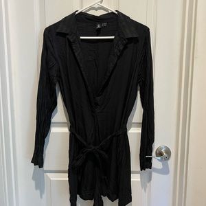 Volcom Long Sleeved Black Romper- Size Small